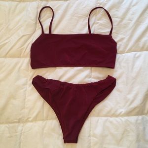 New! Sexy Maroon Bikini